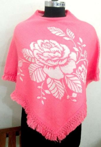 Polyester Plain Pullover Poncho Cardigan, Gender : Female