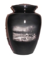 Going Home Swan Classic Cremation Urn, For Adult, Style : American Style