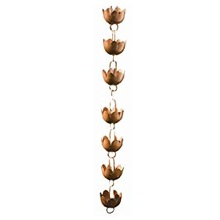 Metal Lily Cup Rain Chain