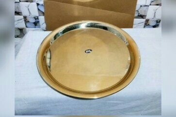 Polished Brass Plate, Size : 10inch