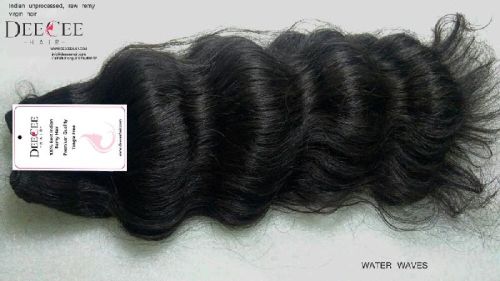 Non Remy Double Drawn Hair, Color : Black