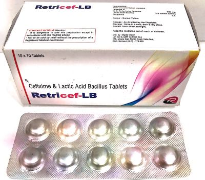 Cefixime 200 Mg+lactic Acid Tablet, For Clinical, Hospital