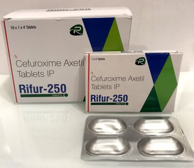 Cefuroxime Axetil 250mg Tablet, Packaging Size : 10X10Tab. A/A