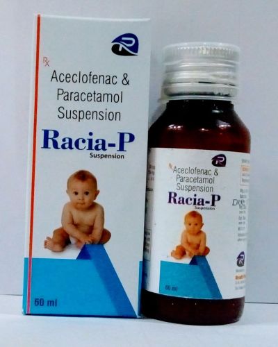 Paracetamol 125mg+Aceclofenac 50mg/5ml Syrup, For Hospital, Clinical, Personal