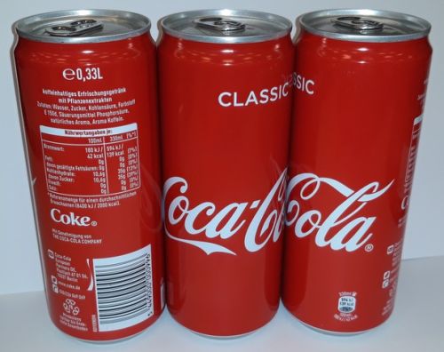 Coca Cola, Sprite, Fanta, Coke Zero and Light