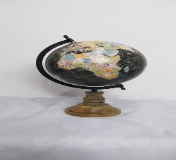 FAH 006 Iron Wood Based World Globe, Feature : Proper Time Scale Division