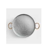 Customized Shape Aluminium/iron /brass ROUND METAL TRAY, For Home Decoration, Size : Custom Size