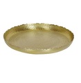 Round Shape Metal Serving Tray, For Home Hotel Restaurant, Feature : Eco-Friendly