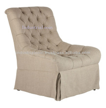 Tufted Fabric Upholstered Single Seater Sofa Furniture