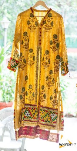 WhyShy ? Printed Ladies Cotton Kurti, Technics : Woven