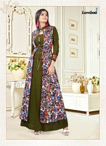 Printed Best Collection Gown, Size : XL, XXL