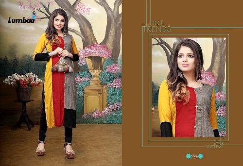 Lumbaa Plain Khadi Rayon Letest Collection Long Kurti, Gender : Girl, Ladies