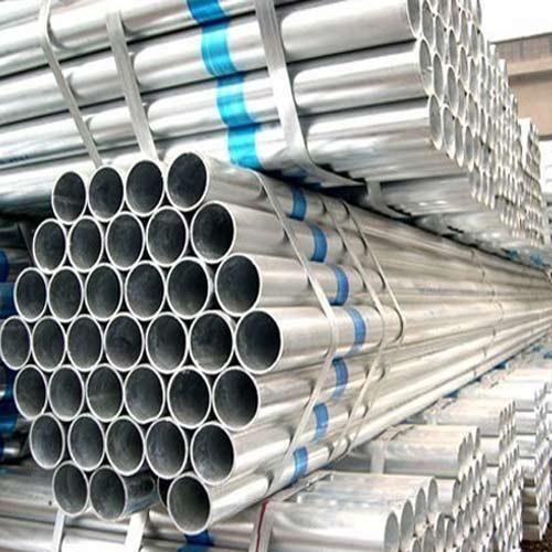 Round Pre Galvanized Steel Tubes, Color : Silver