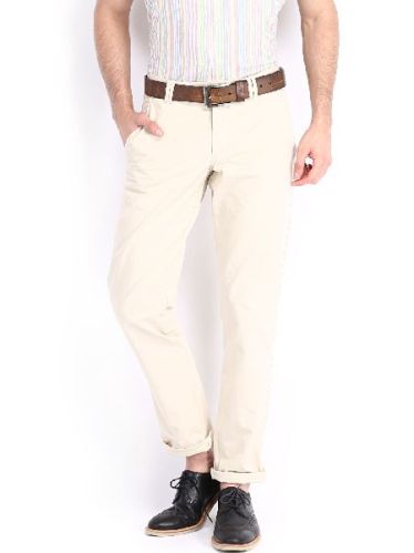 Fabindia Mens White Off Trousers, Specialities : Casual Wear