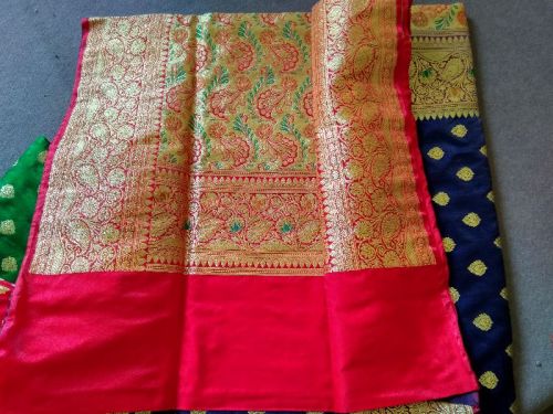 Embroidered Meena Silk Saree, Technics : Attractive Pattern