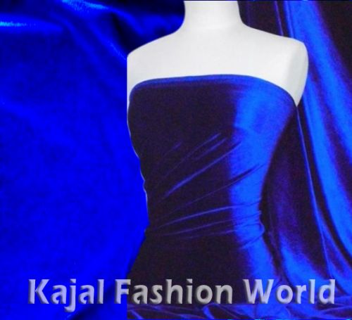 Plain Dyed Velvet Fabric, Width : 44inch