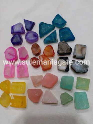 Stonne Agate Druzy Stones, For Jewellery, Color : Mix Color