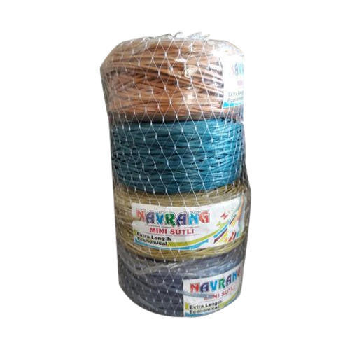 Navrang Plain Plastic Tying Twine, Color : Multicolor