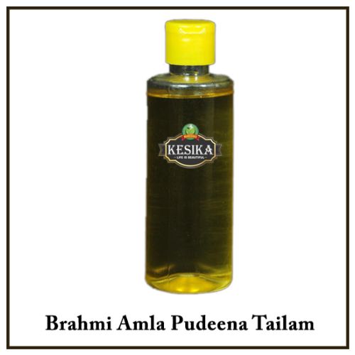 Brahmi Amla Pudeena Hair Oil, For Hare Care, Packaging Type : Plastic Bottle