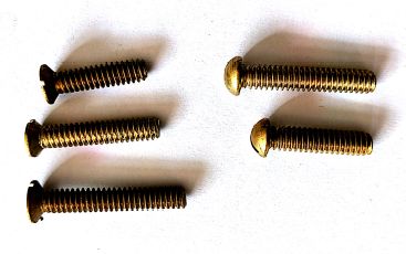Brass Screws, Length : 3 mm-100 Mm