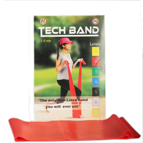 Level 2 Red Exercise Band, Feature : Longevity, Fine Finish, Fine Finish