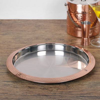 Polish Mirror Shiny Stainless Steel Bar Tray