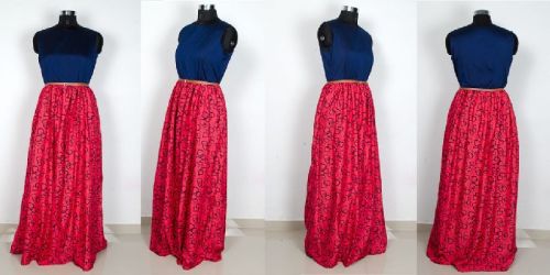 Printed Georgette Surgical Gown, Size : M, XL, XXL