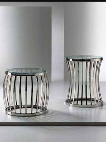 Round Polished Steel Stools, For Bar, Canteen, Hotel, Office, Feature : Corrosion Proof