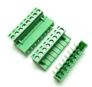 Plastic SCREW TERMINAL BLOCK CONNECTOR, Color : Green