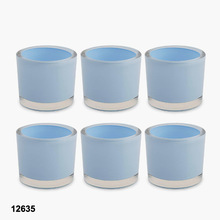 Glass Tea Light Votive Holder, For Home Decoration, Color : Multi-Color