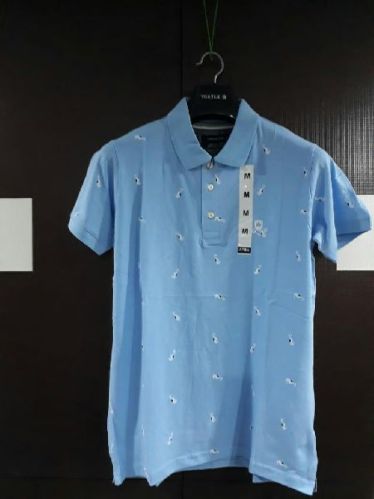 Cotton Printed Men Polo T Shirt, Size : XL