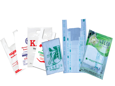 Rectangular HDPE Carry Bags, For Shopping, Technics : Attractive Pattern, Machine Made