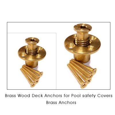 Brass Wood Deck Anchors