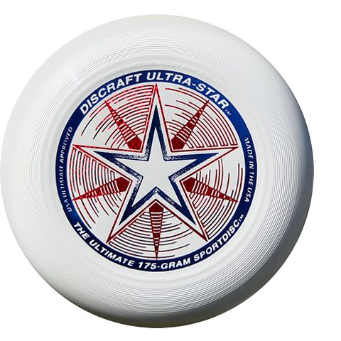 Round Discraft Frisbee, Color : White