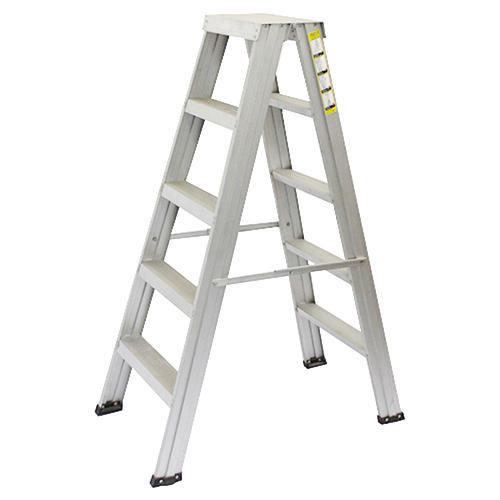 FOLDABLE TELESCOPIC LADDER, Color : Silver, Orange