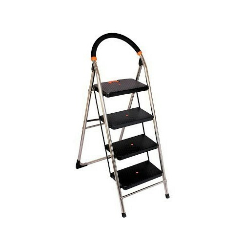 AVHE LADDER STEP LADDER, For Automobile Industry, Color : Black, Silver