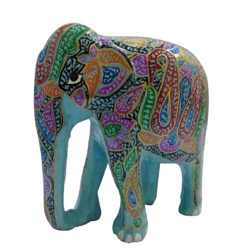 Craft Darbar Paper Mache Elephant Set, For Decoration, Size : Multi Size