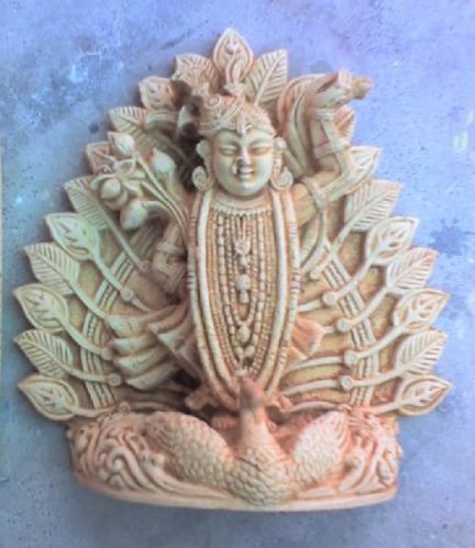 Peacock Shrinath Ji Statue