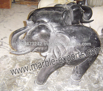 Black Marble Elephant