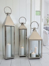 Metal Stainless Steel Candle Lantern, For Home Decoration