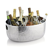 Metal Hammered Wine Tub, Color : Silver