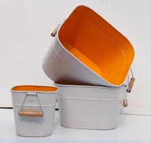 Metal Wine Bucket, Size : 41x42x25 35x36x22 22x22x21