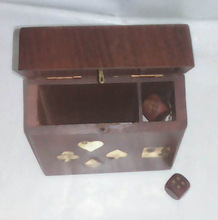 Wooden Playing Cards Holder Box