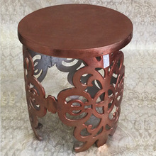 Aluminium ROUND SIDE STOOL, Size : Dia. 77 X 58 X 43cms.