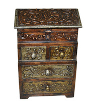 Wooden Hut Box With 4 Drawer