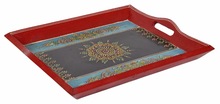 Wooden Tray, Shape : Rectangular