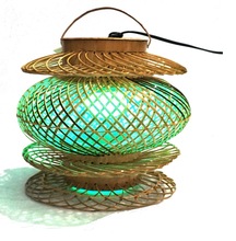 Wood Bamboo Designer Lantern, For Home Decoration, Style : Religious