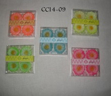 Paraffin Wax Flora Floating Flower Candle, For Home Decoration, Color : Multi-Colored