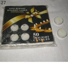 Round Paraffin Wax Long Burning Tealight Candle, For Home Decoration, Color : White