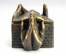 The Scented Yoga Meditation Candle, For Religious Activities, Color : Copper Antique